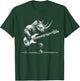 Rock Rhino Playing Bass Guitar - Funny Guitar Rhino Music T-Shirt - T-Shirt | Forest