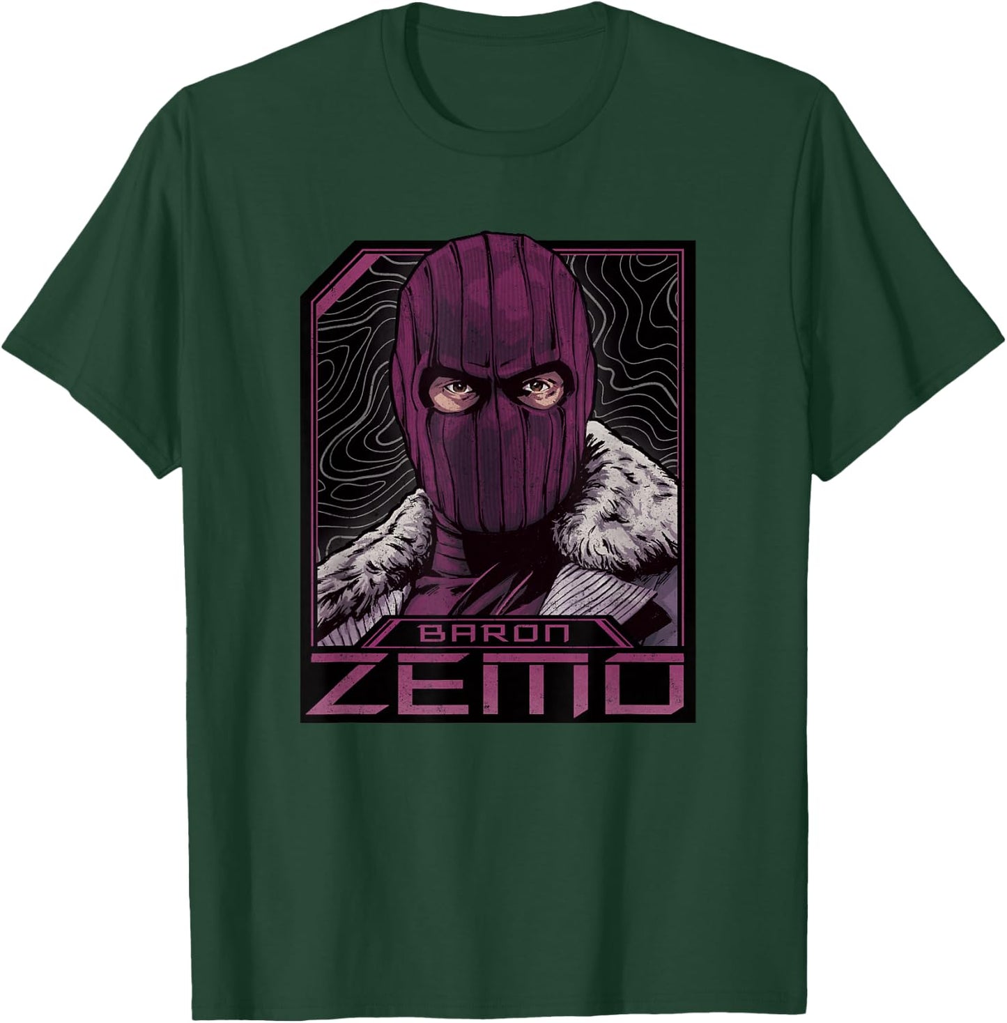 Marvel The Falcon and The Winter Soldier Baron Zemo Masked T-Shirt - T-Shirt | Forest