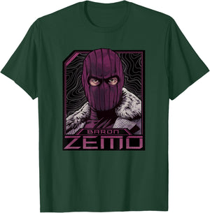 Marvel The Falcon and The Winter Soldier Baron Zemo Masked T-Shirt - T-Shirt | Forest