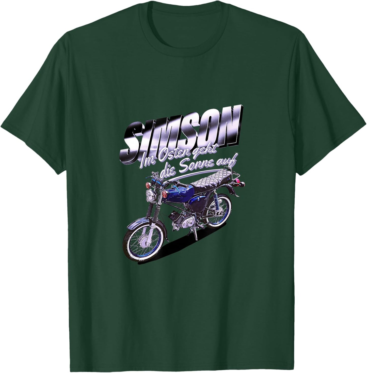 Simson Blue , black T-Shirt - T-Shirt | Forest