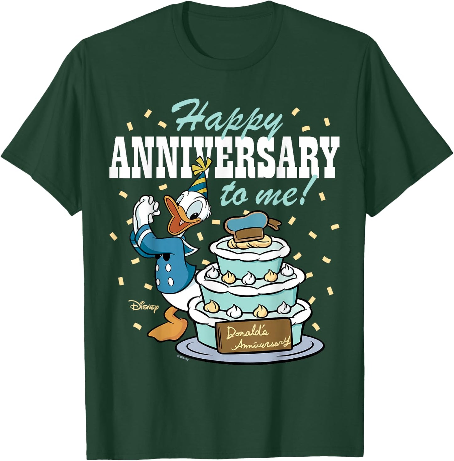 Donald Duck - Happy Anniversary To Me T-Shirt - T-Shirt | Forest
