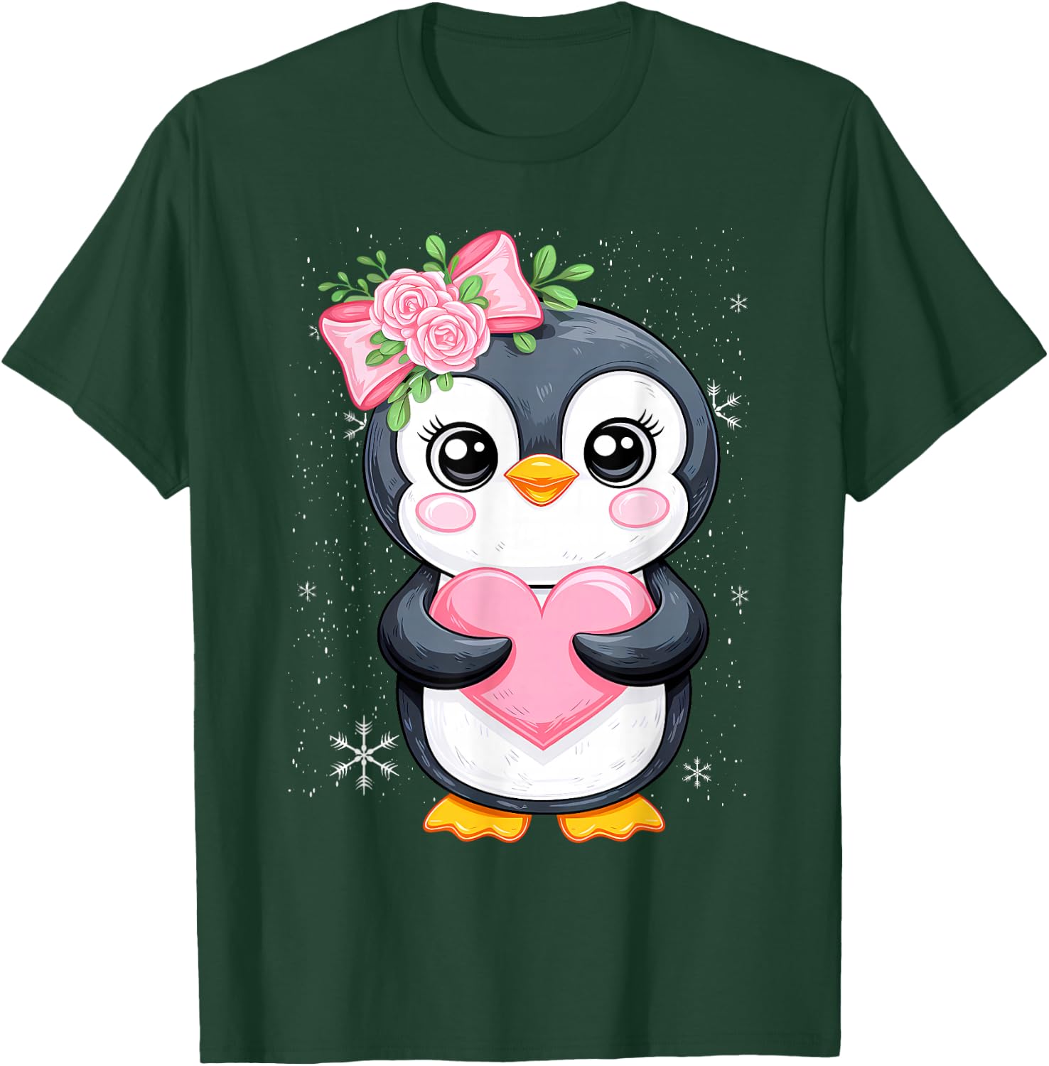 Penguin Lover Women Girl Kids T-Shirt - T-Shirt | Forest