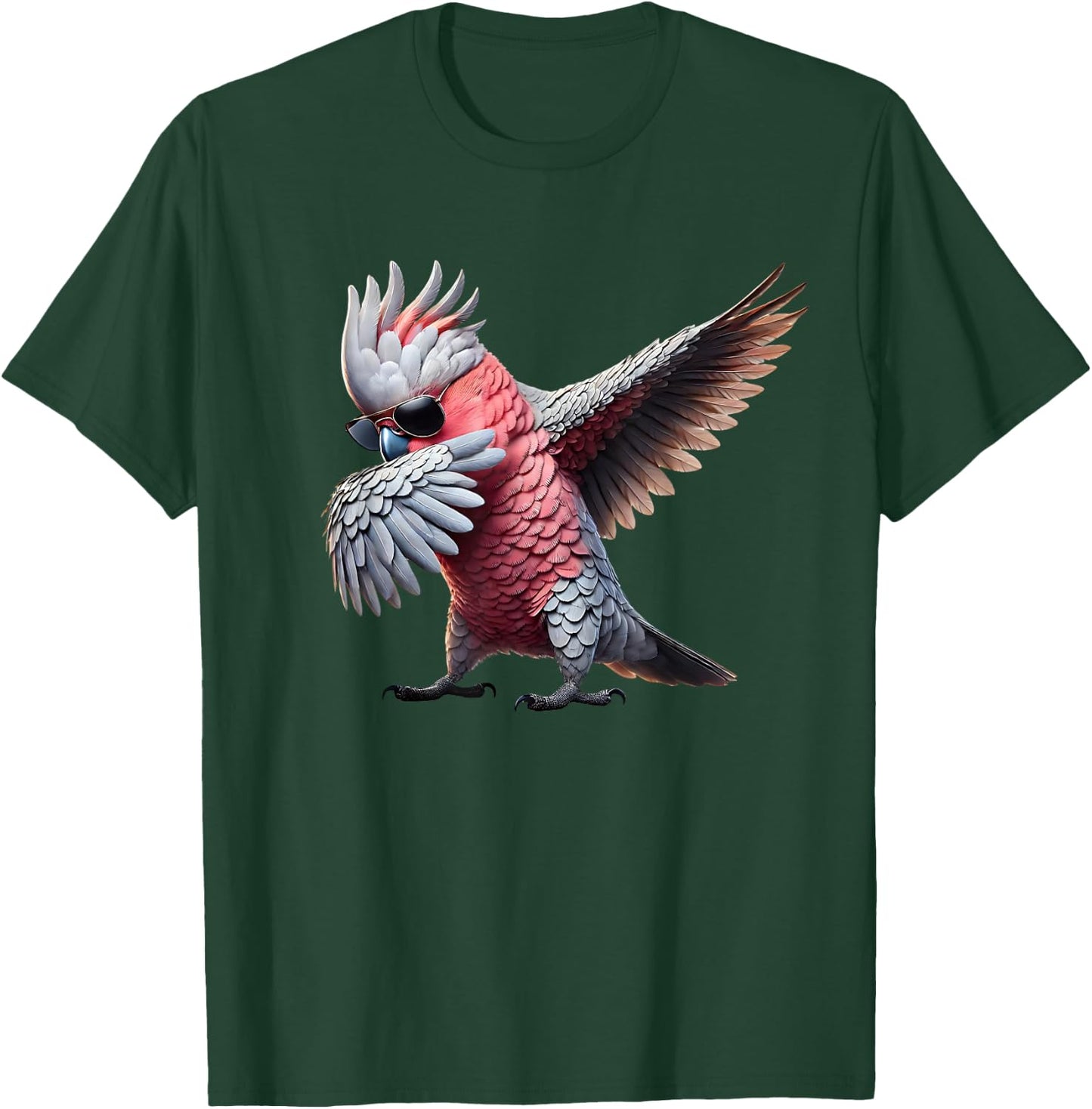 Dabbing Cockatoo Galah Parrot Lover Birding T-Shirt - T-Shirt | Forest