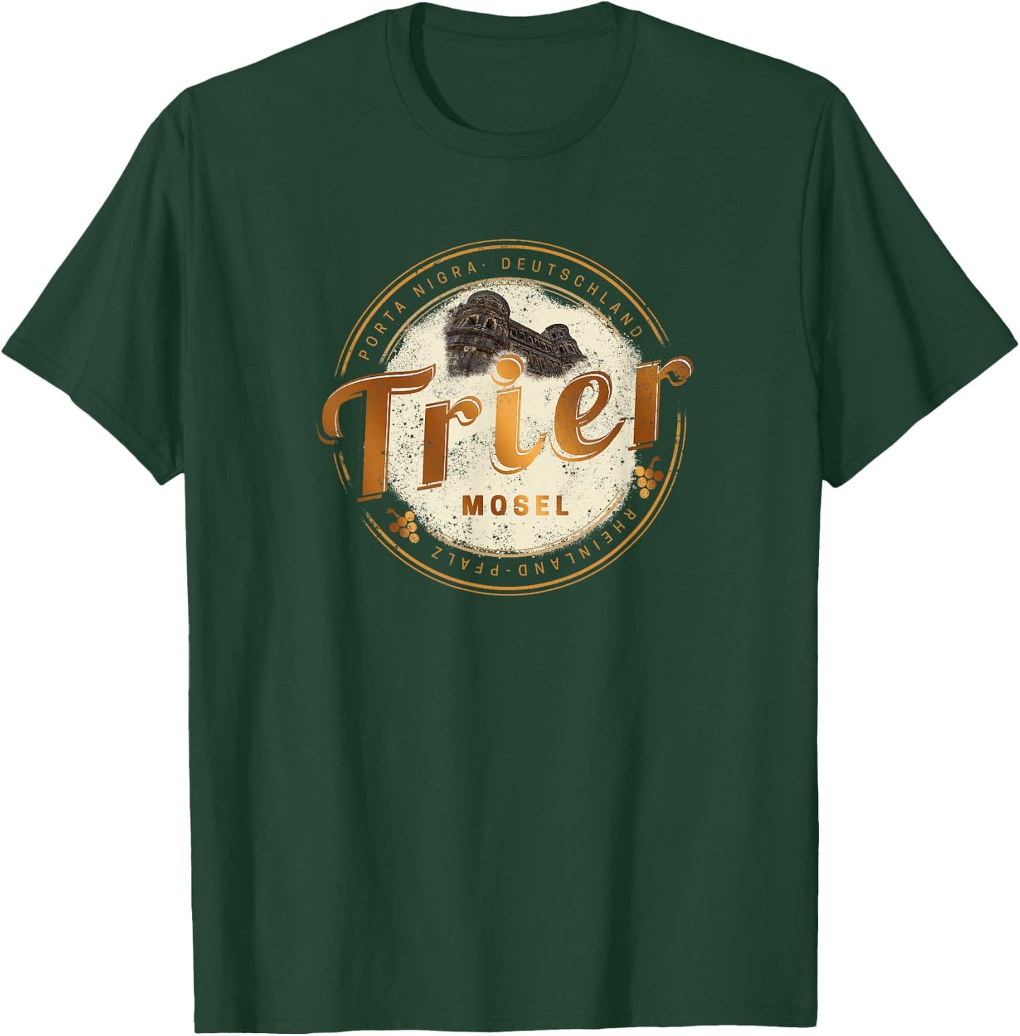 Trier Vintage Mosel Rheinland-Pfalz Deutschland T-Shirt - T-Shirt | Forest