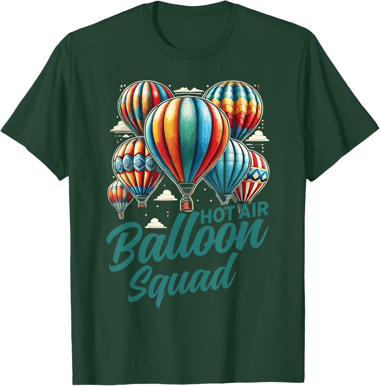 Hot Air Ballon Squad Hot Air Balloon T-Shirt - T-Shirt | Forest