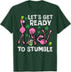 St Patricks Day Flamingo Ready To Stumble Women Men Kids T-Shirt - T-Shirt | Forest