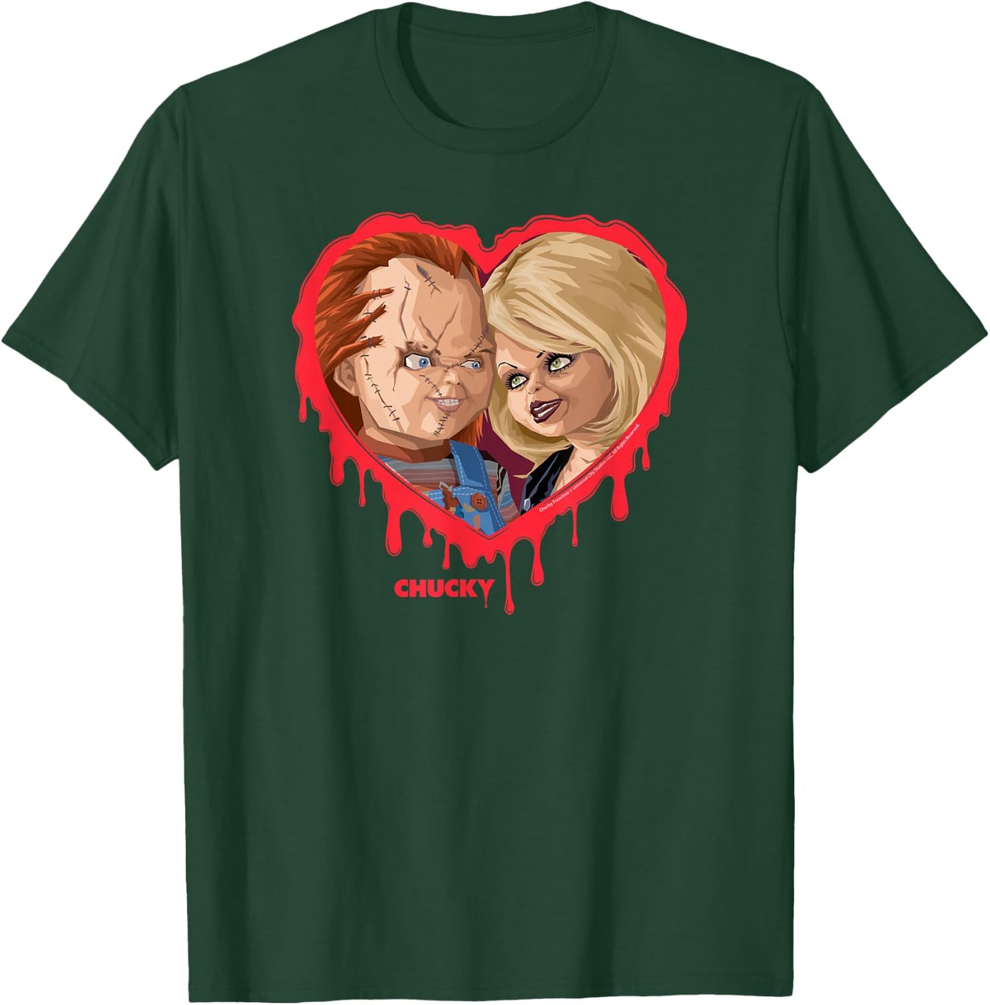 Chucky & Tiffany Bleeding Heart T-Shirt - T-Shirt | Forest