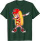 Dabbing Hot Dog T Shirt 4th of July Hotdog Merica USA Kids T-Shirt - T-Shirt | Forest