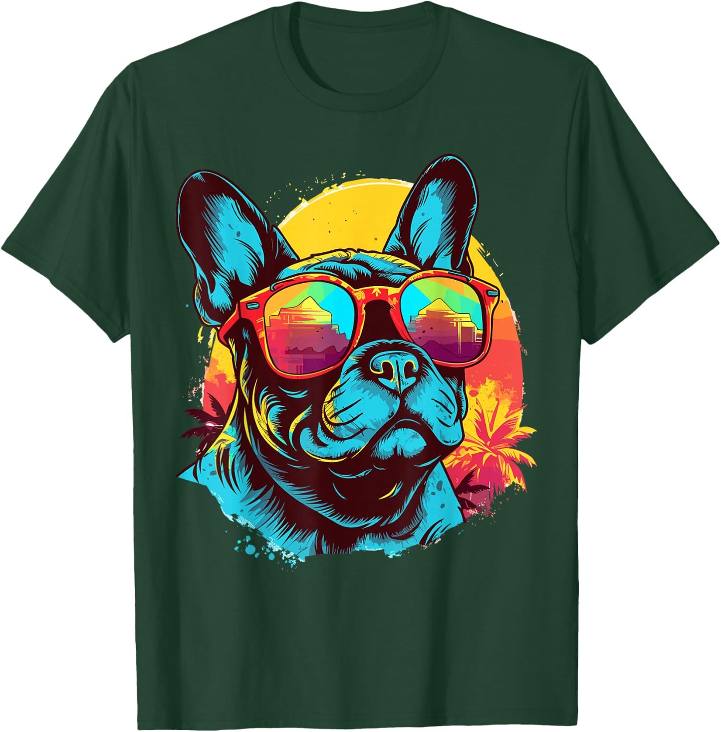 Watercolor French Bulldog Women Kids T-Shirt - T-Shirt | Forest