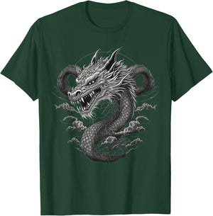 Dragon , black T-Shirt - T-Shirt | Forest