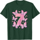 7th Birthday Girl 7th Birthday Butterflies 7 Years , black T-Shirt - T-Shirt | Forest