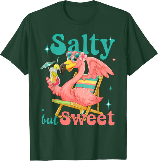Salty But Sweet Flamingo Bird T-Shirt - T-Shirt | Forest