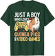 Just a Boy Who Loves Guinea Pigs and Video Games Gaming T-Shirt - T-Shirt | Forest