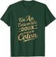 Gift 1 Year Wedding Anniversary Noces de coton , Black, S T-Shirt - T-Shirt | Forest