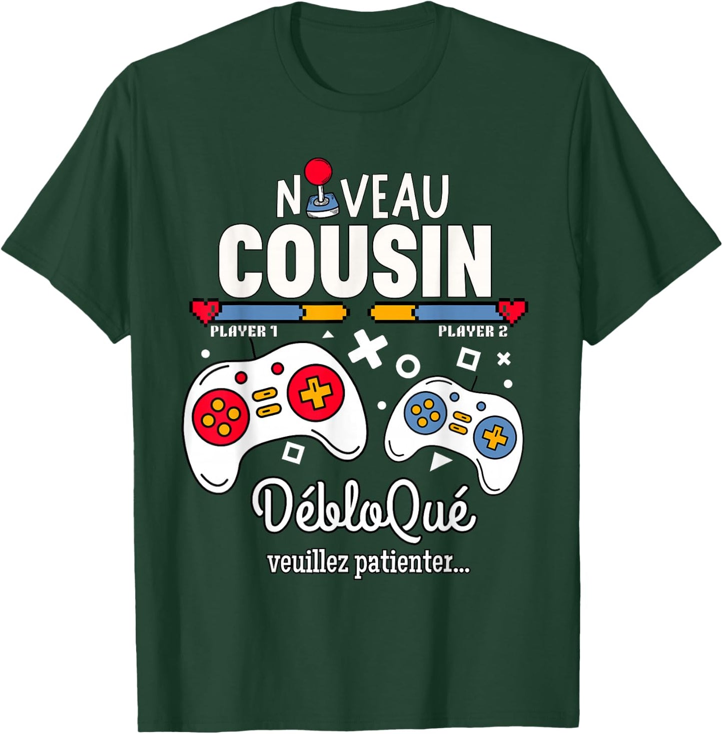 Future Cousin 2025 Gift Soon Cousin Gamer Humor , Black, S T-Shirt - T-Shirt | Forest