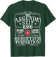 45th Birthday Man Woman 45 Years 1980 Decorative Funny Gift , black T-Shirt - T-Shirt | Forest