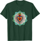 Retro Sacred Heart Mexican Folk Art Tops Sagrado Corazón MX T-Shirt - T-Shirt | Forest