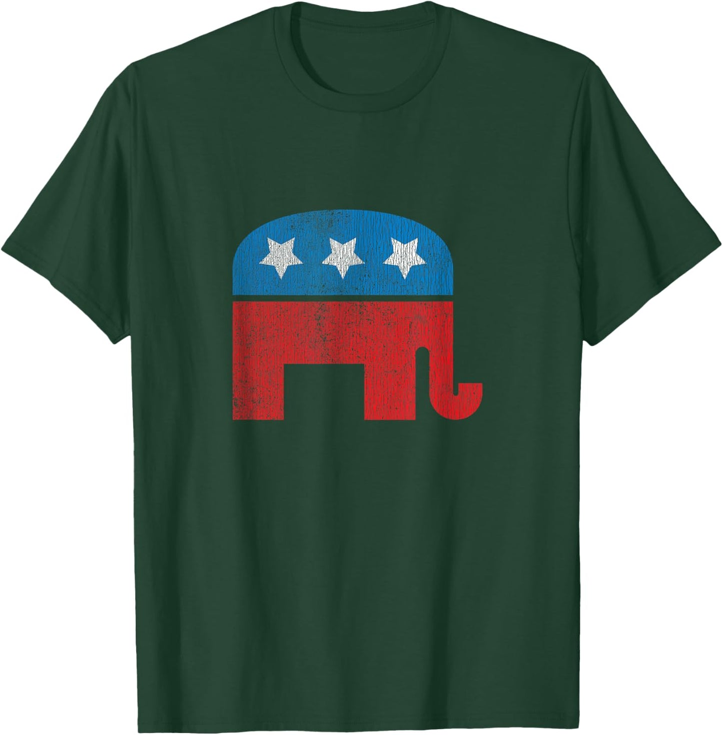 Distressed Republican Elephant T-Shirt - T-Shirt | Forest