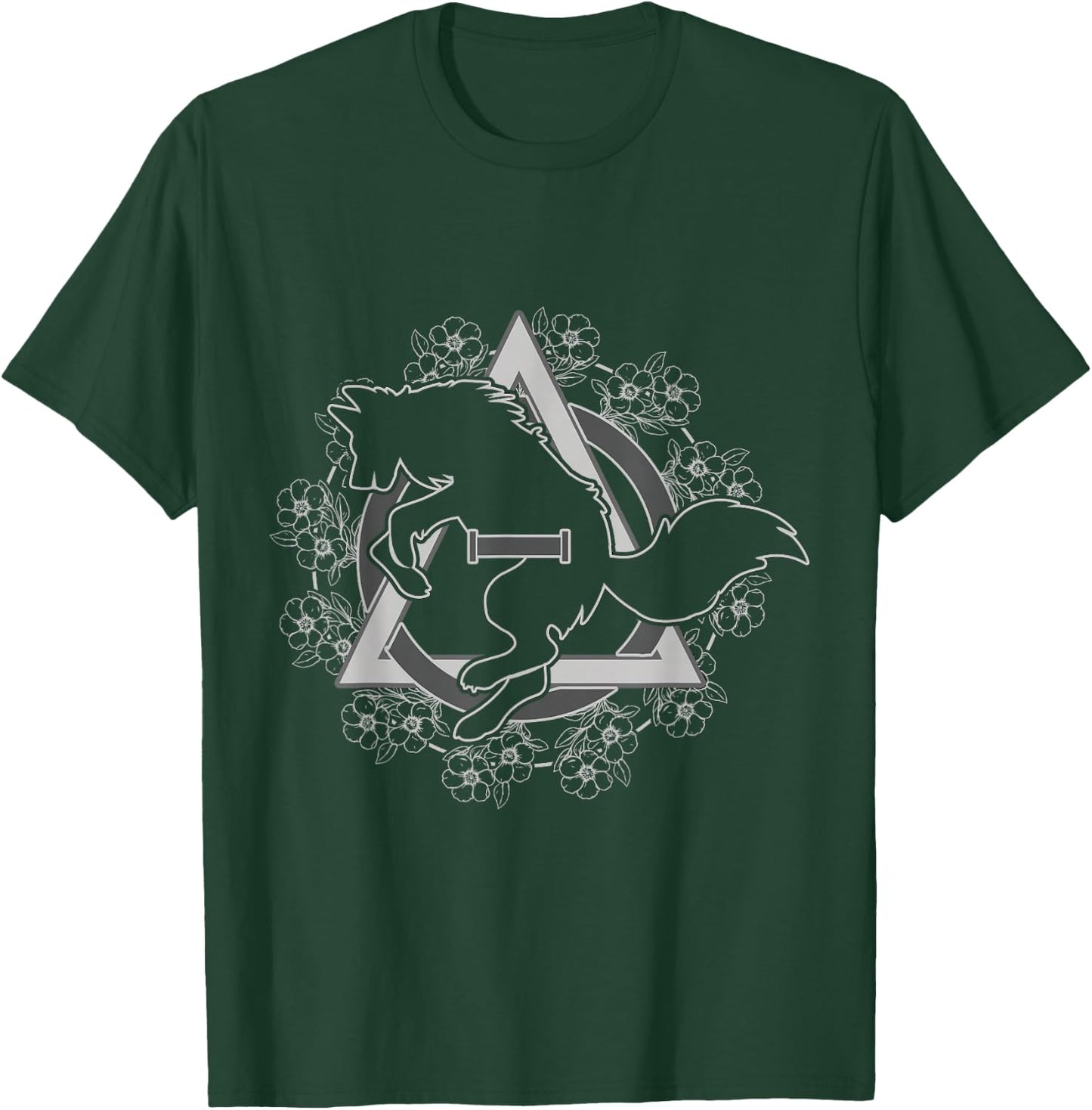 Therian Theta Delta Wolf Hound Fox Dog Otherkin Furry , Black, S T-Shirt - T-Shirt | Forest