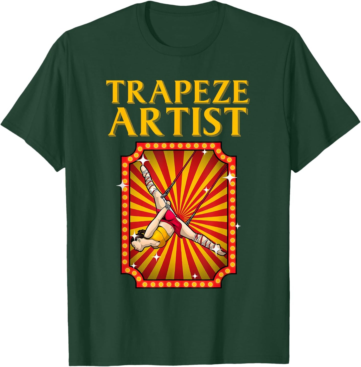 Funny Trapeze Artist Costume Design Kids Men Women Circus T-Shirt - T-Shirt | Forest