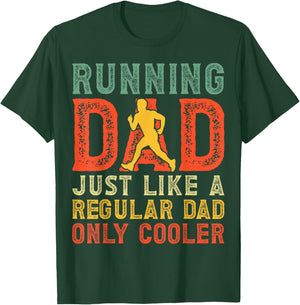 Marathon Runner Father's Day Funny Running Dad T-Shirt - T-Shirt | Forest