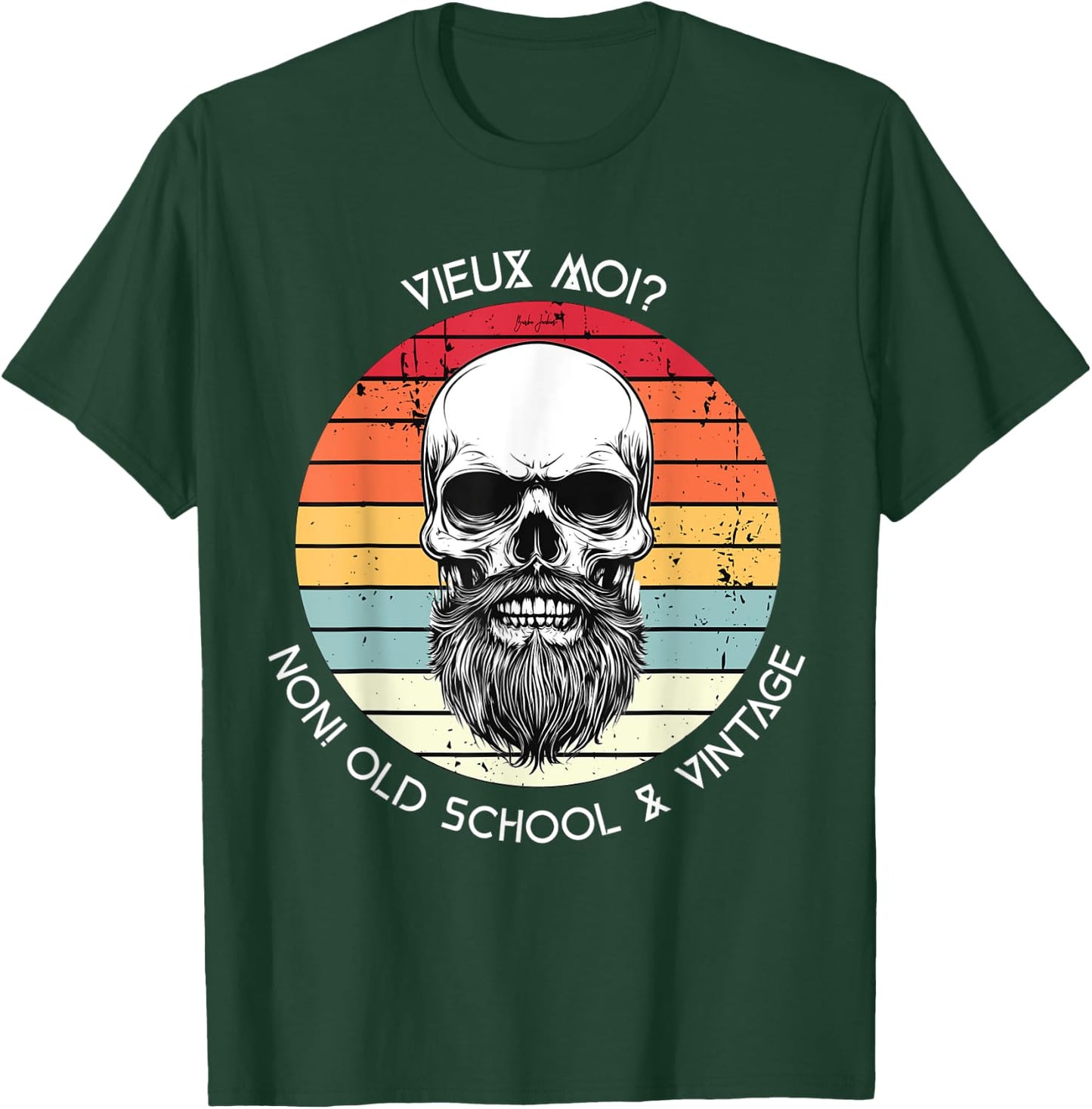 Old Me? No! Old School & Vintage Husband Gift , Black, S T-Shirt - T-Shirt | Forest