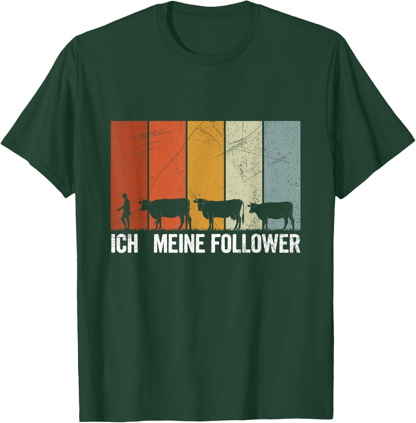 Men's with German Text "Ich Meine Follower Reef Farmer" T-Shirt - T-Shirt | Forest