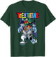 DC Comics Teen Titans Fun Together Full Team Neon Outline T-Shirt - T-Shirt | Forest