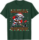 Santa Sloth Playing Hockey Christmas Sweater Player Lover T-Shirt - T-Shirt | Forest
