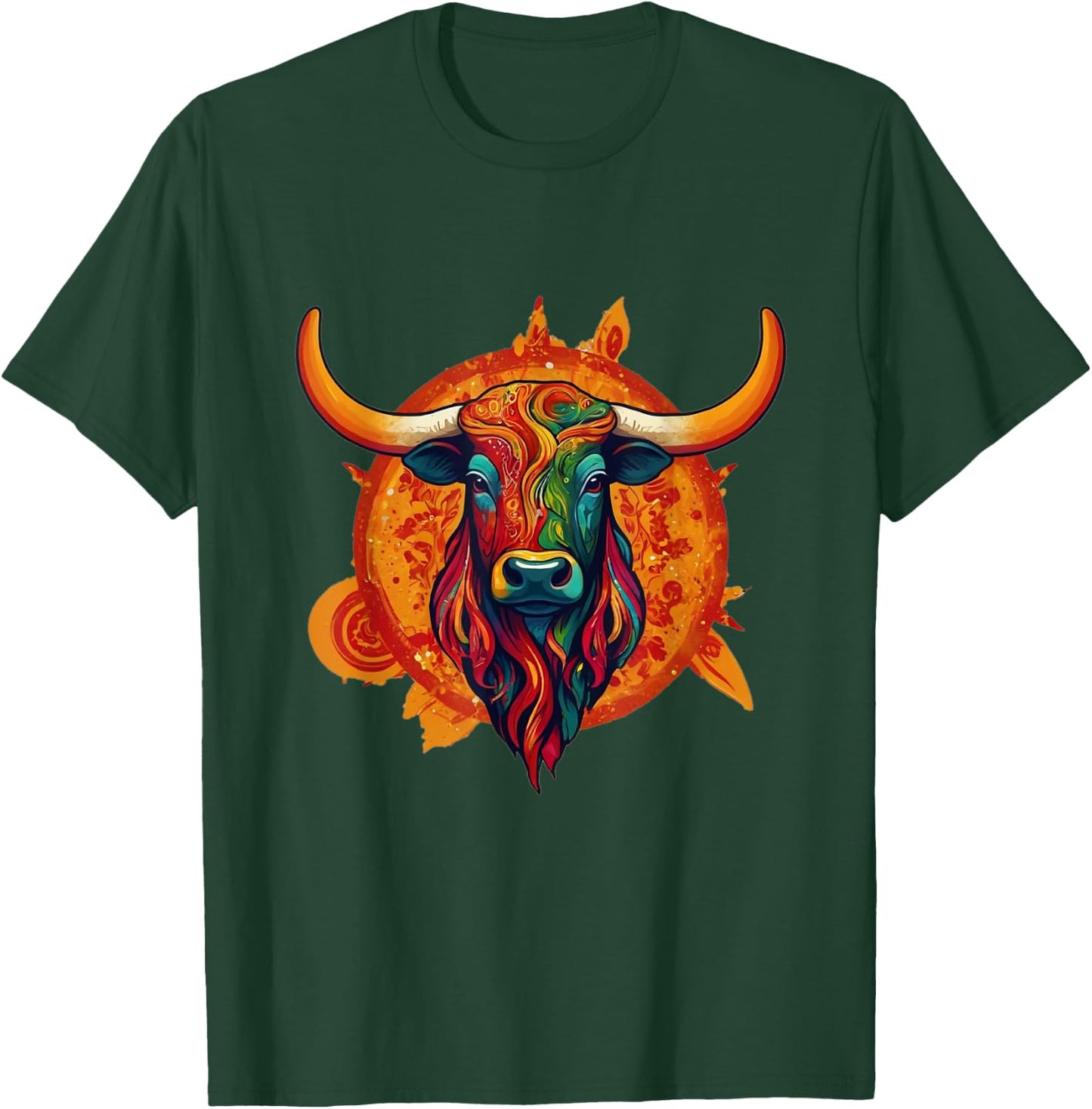 Pfingstochse - Bunter Ochse zu Pfingsten T-Shirt - T-Shirt | Forest