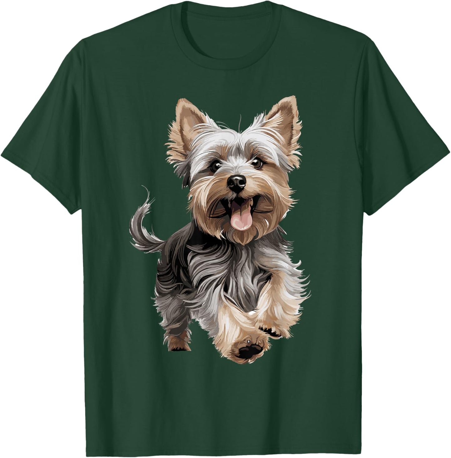 Yorkshire Terrier Yorkie Dog Breed Cute Graphic T-Shirt - T-Shirt | Forest