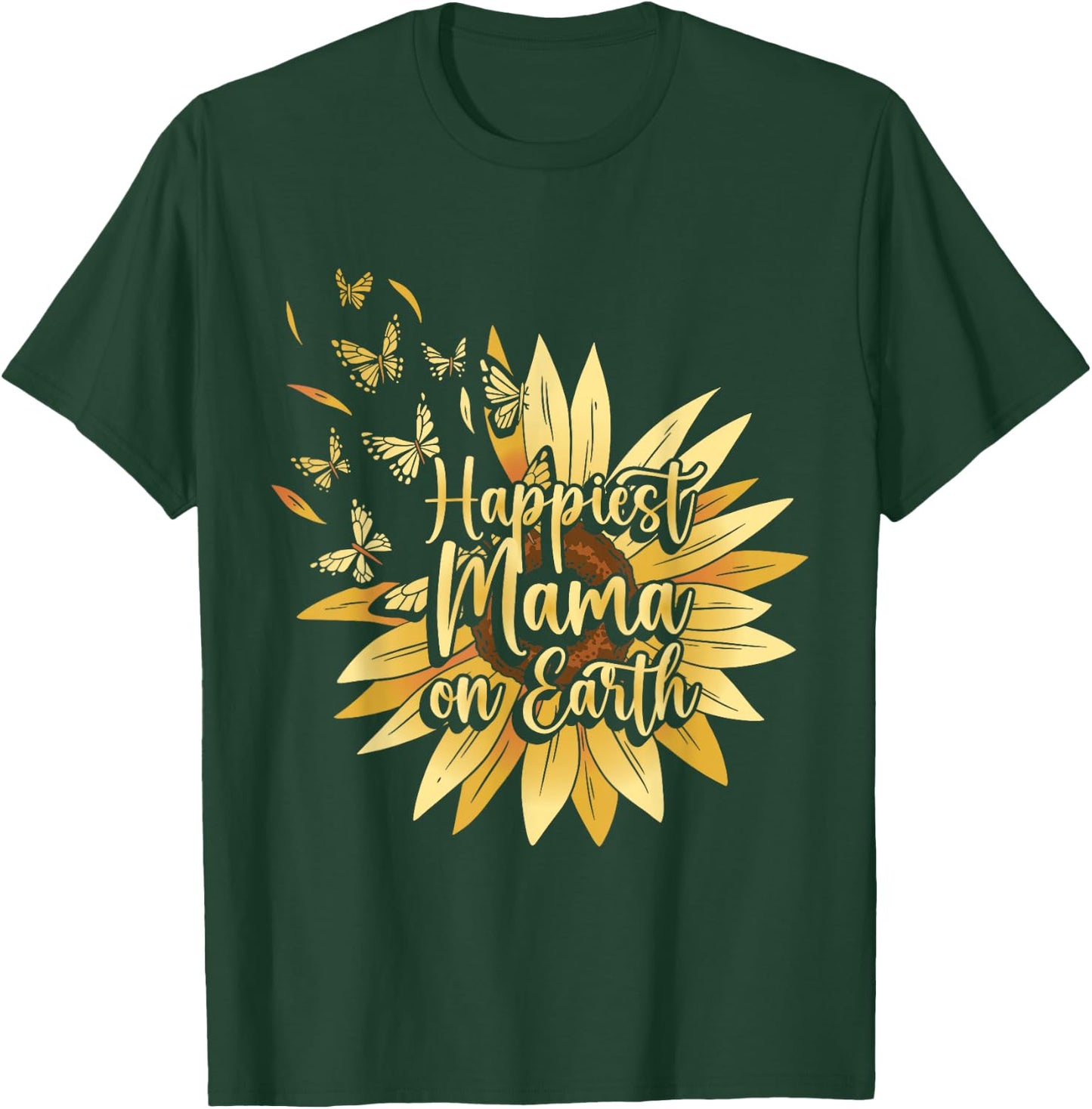Yellow Flower Mom Sunflower Summer T-Shirt - T-Shirt | Forest