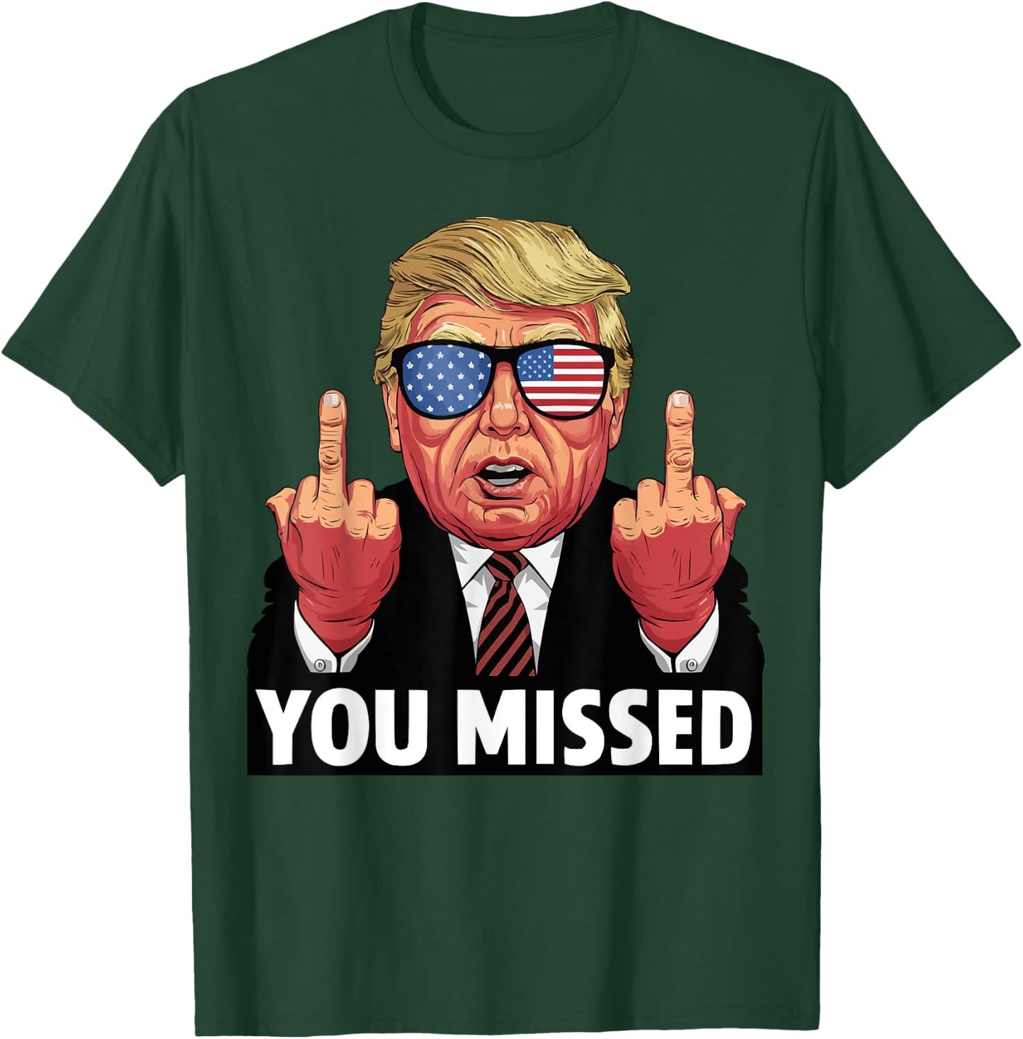 Shot Republican Pro Trump, President 2024 T-Shirt - T-Shirt | Forest