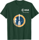 ESA European Space Agency Ariane 6 Rocket Patch Scratch , Black, S T-Shirt - T-Shirt | Forest