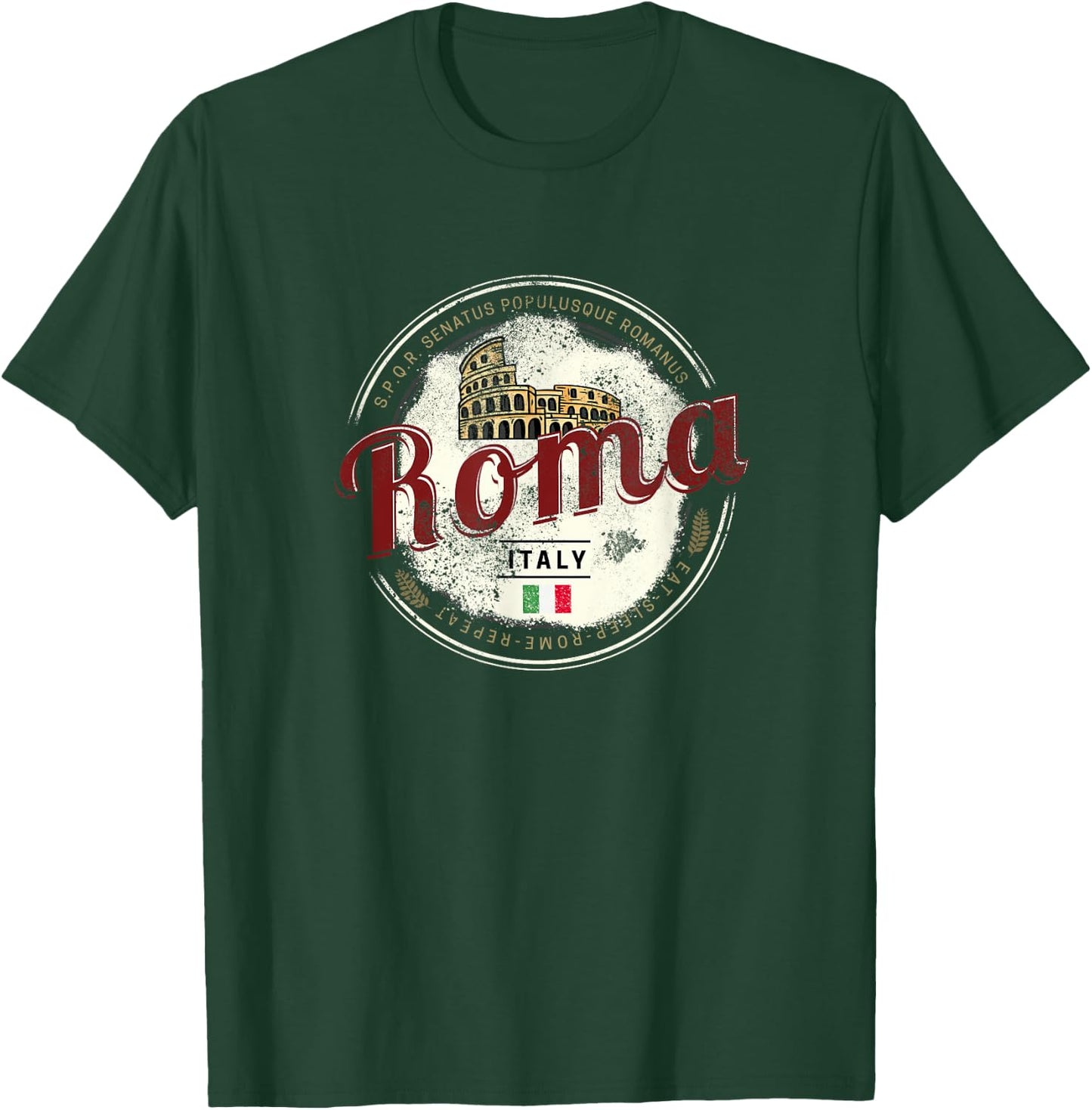 Rom Italien Kolosseum Vintage Souvenir T-Shirt - T-Shirt | Forest