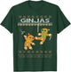 Ginjas Gingerbread Ninjas Funny Ugly Christmas T-Shirt - T-Shirt | Forest