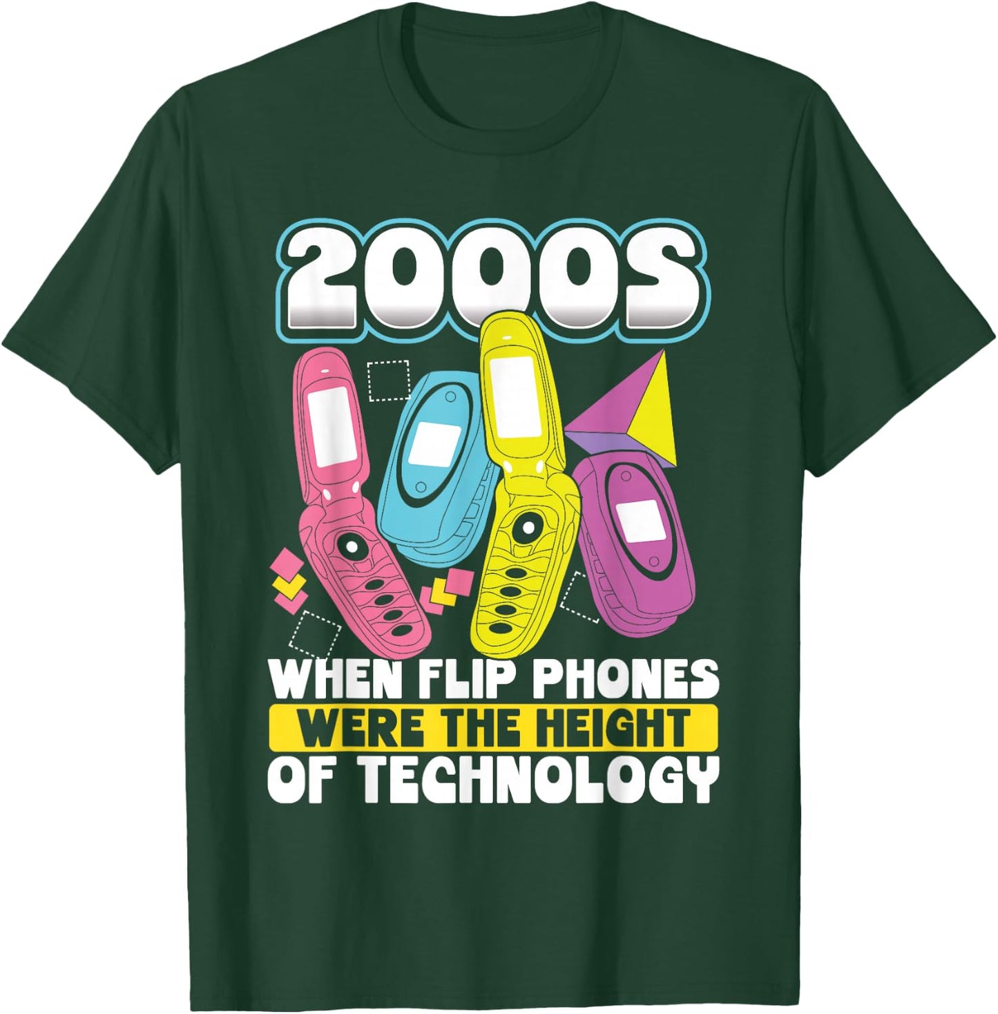 2000s When Flip Phones Were The Height Of Technology T-Shirt - T-Shirt | Forest