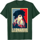 Leonardo Da Vinci Propaganda Poster Style Art T-Shirt - T-Shirt | Forest