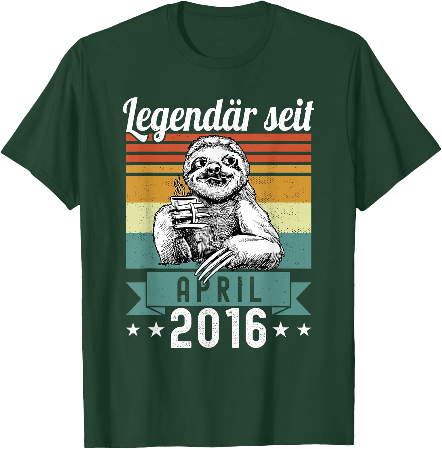 Faultier Legendär seit April 2016 Geburtstag T-Shirt - T-Shirt | Forest