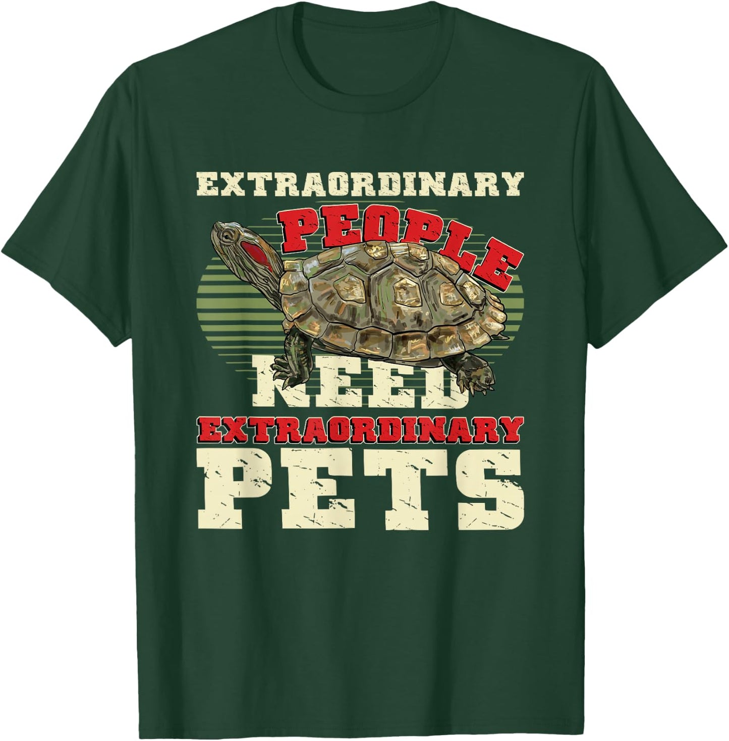 Pet Turtle Keepers Red-Eared Slider Turtle T-Shirt - T-Shirt | Forest