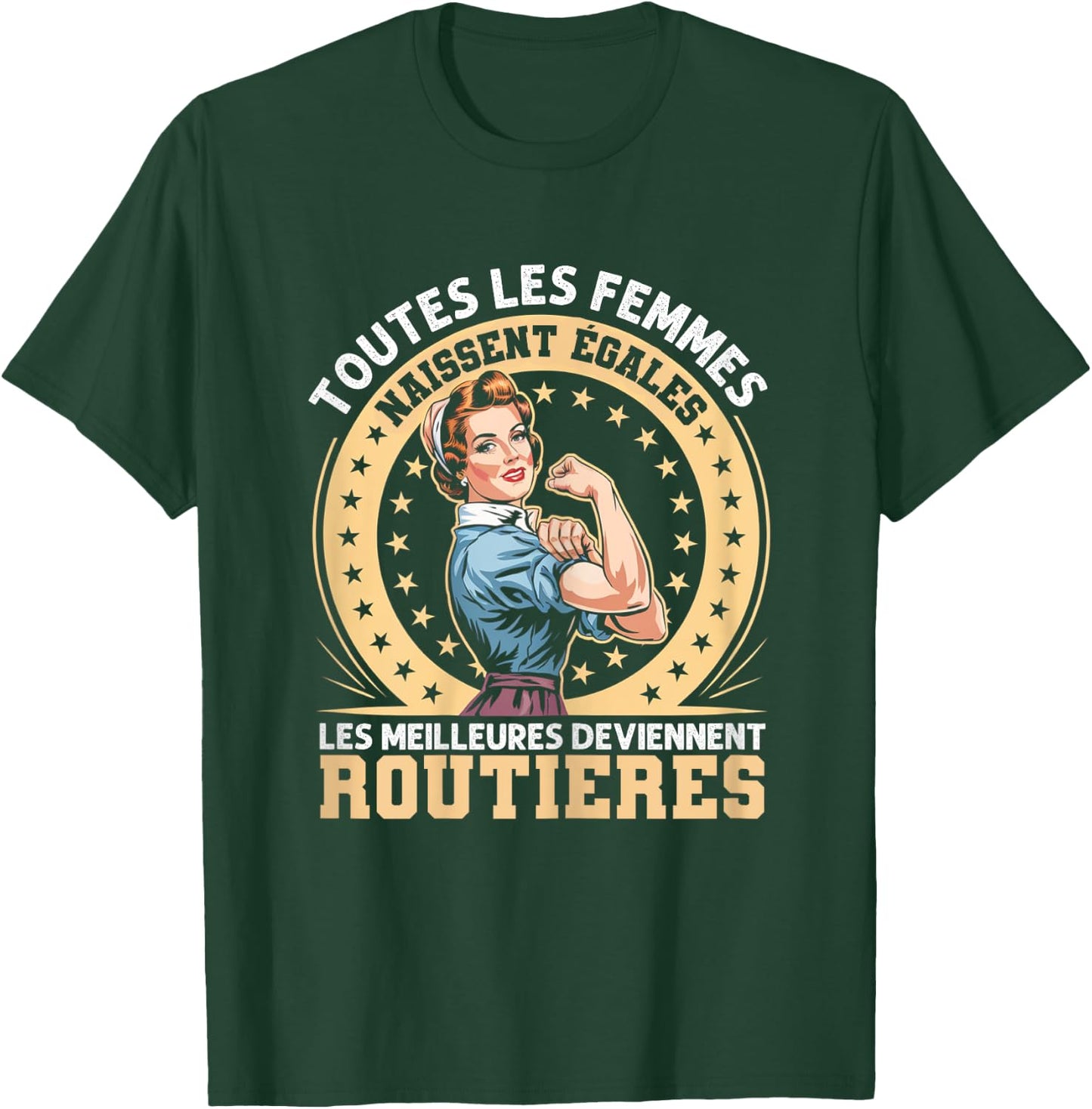 The Best Women Are Road Gift Chauffeuse Retro , Black, Female X-Small T-Shirt - T-Shirt | Forest