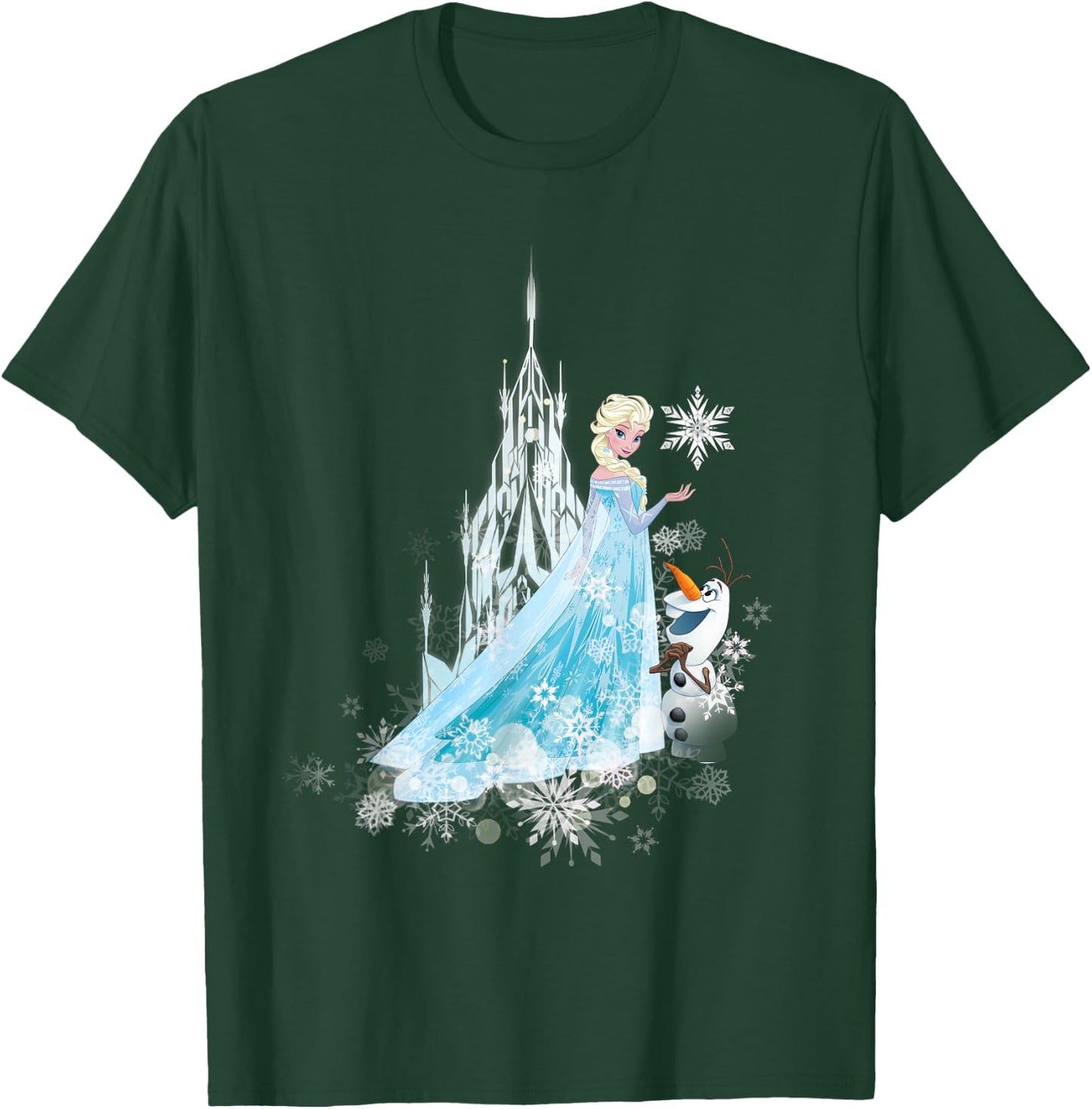 Frozen Elsa And Olaf Winter Magic T-Shirt - T-Shirt | Forest
