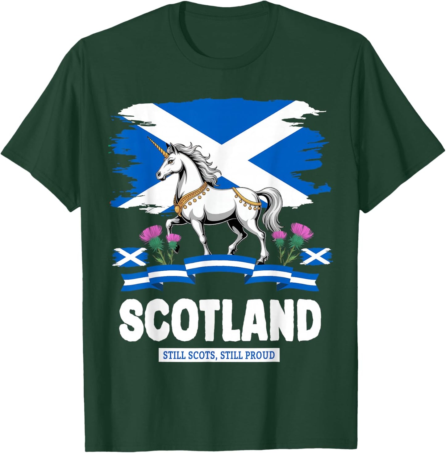 Scottish Unicorn Outfit Idea For Toddlers & Kids Scotland T-Shirt - T-Shirt | Forest