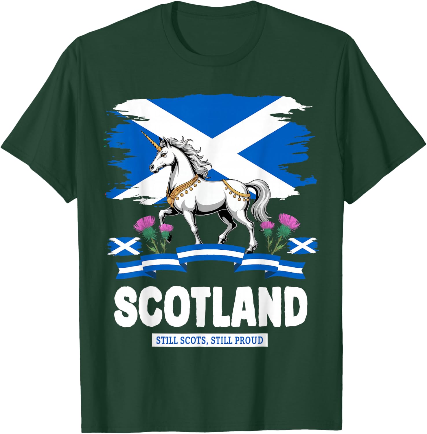 Scottish Unicorn Outfit Idea For Toddlers & Kids Scotland T-Shirt - T-Shirt | Forest