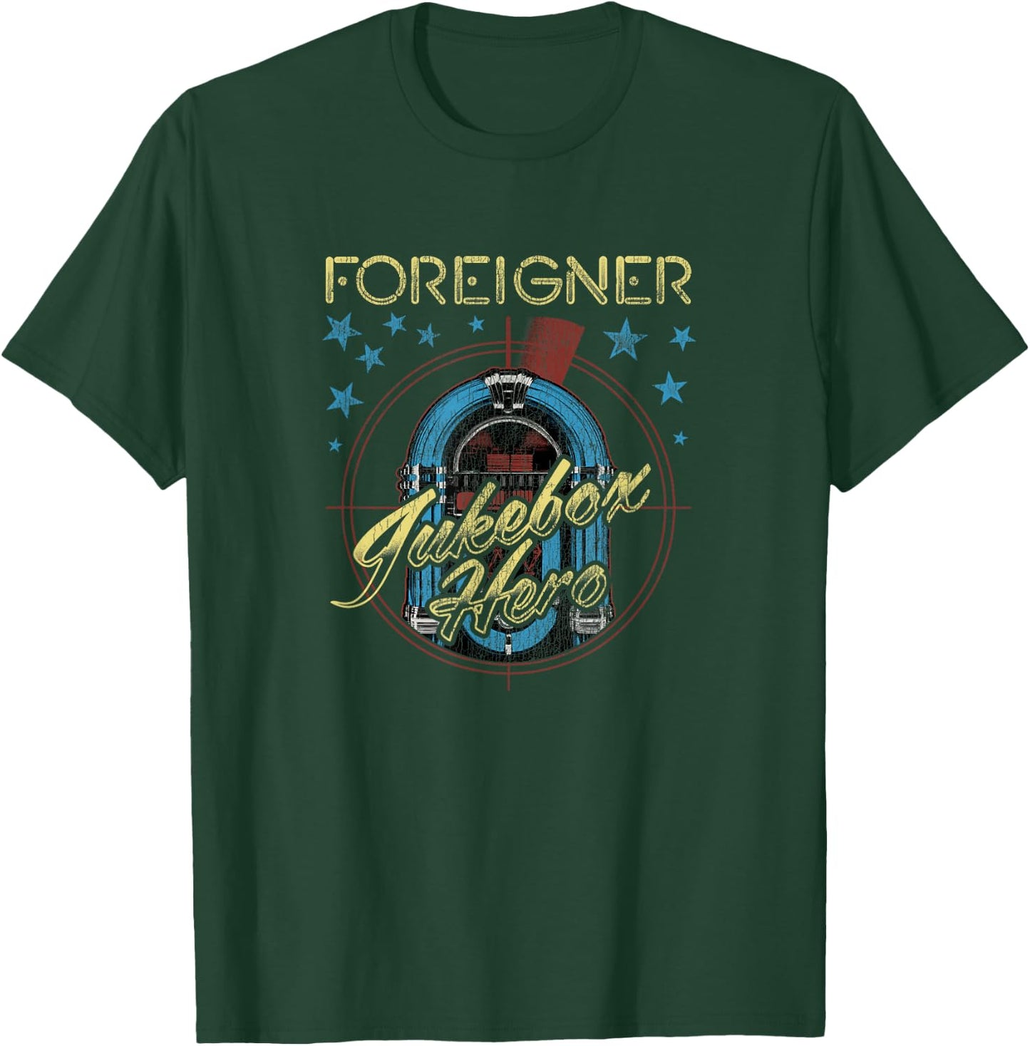 Heroes Juke Box Foreigner T-Shirt - T-Shirt | Forest