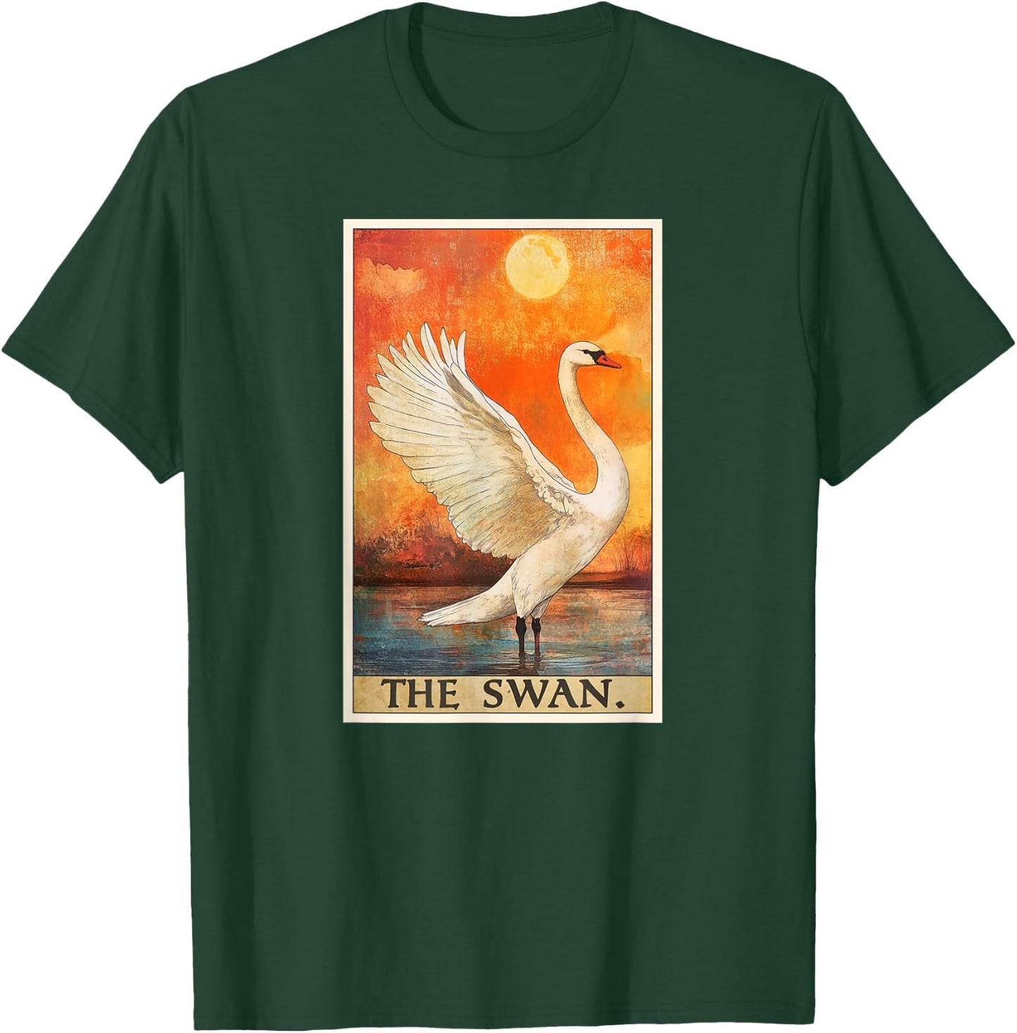 Swan Tarot Card Swans Swan T-Shirt - T-Shirt | Forest