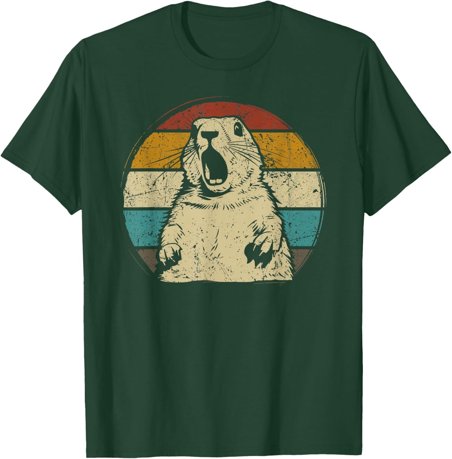 Prairie dog vintage for Prairie Dog Lover 60s 70s Retro T-Shirt - T-Shirt | Forest