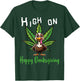 Funny Thanksgiving Weed Stoned Turkey 420 Cannabis Smoker T-Shirt - T-Shirt | Forest