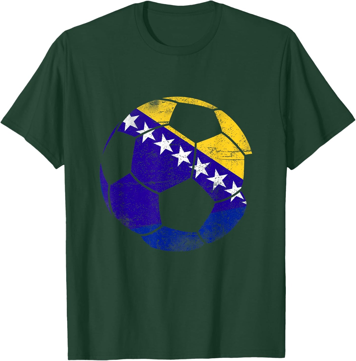 Bosnien-Fußball, Bosnien, Bosnien-Flagge. T-Shirt - T-Shirt | Forest