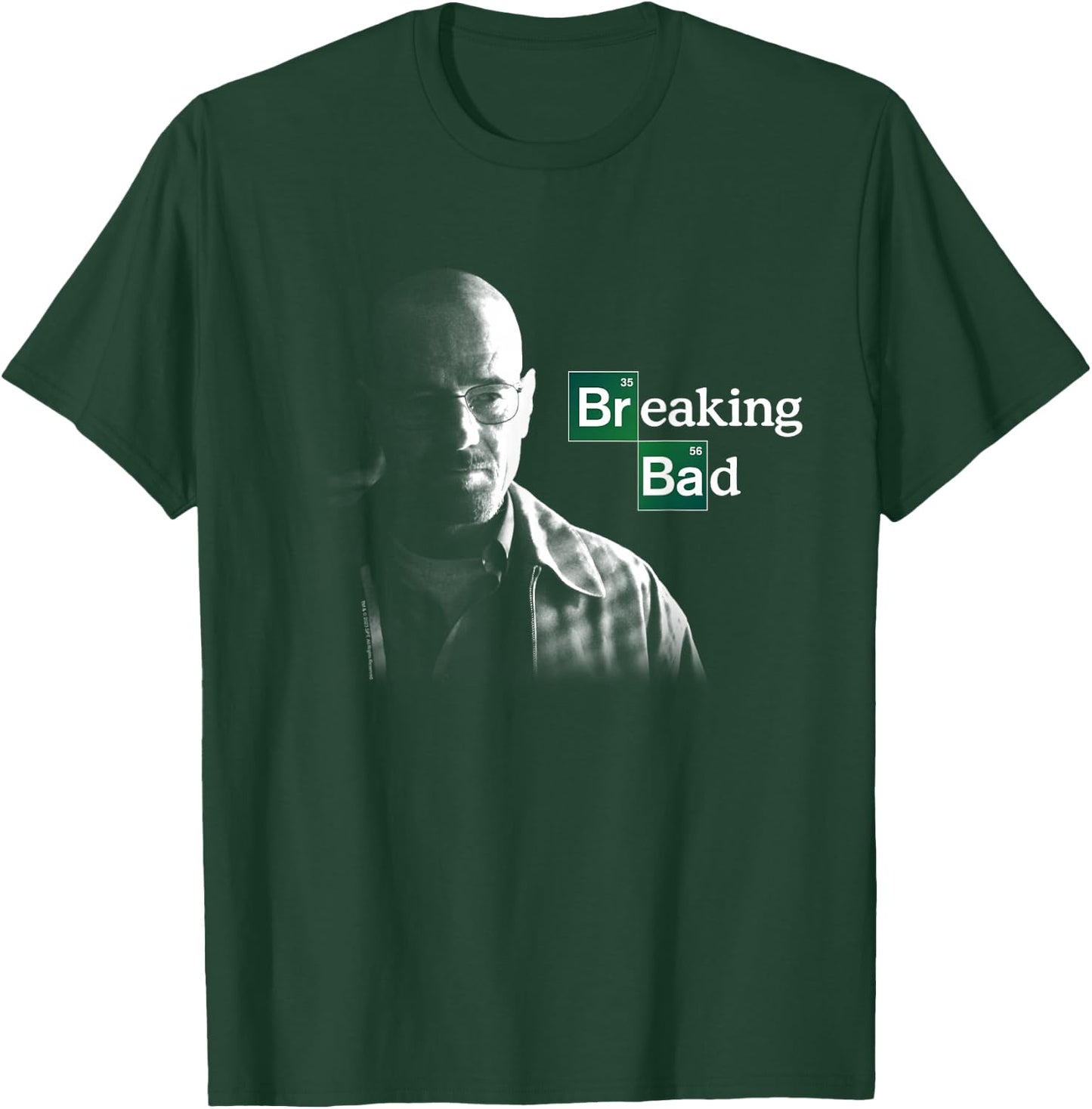 Breaking Bad Walter White with Logo , black T-Shirt - T-Shirt | Forest